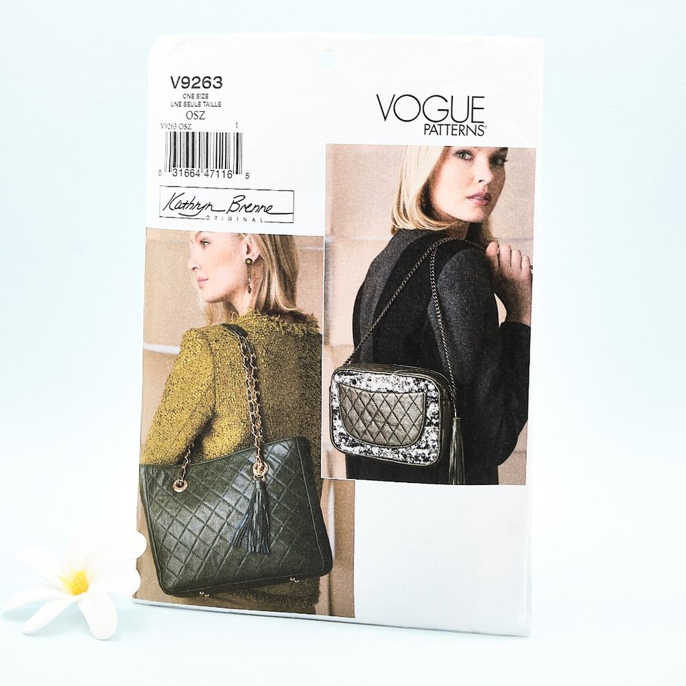 VOGUE V9263, Vintage Handbag Sewing Pattern
